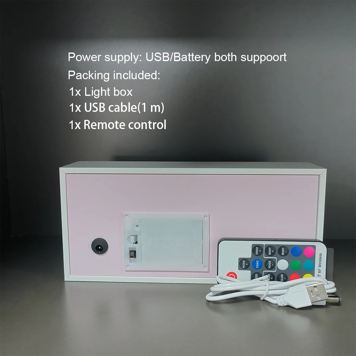 Anime Series Color Paper-Cut Light Remote Control Color Atmosphere Party Decoration Night Light