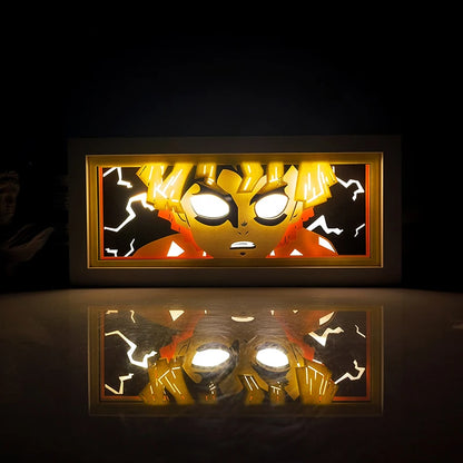 Anime Series Color Paper-Cut Light Remote Control Color Atmosphere Party Decoration Night Light