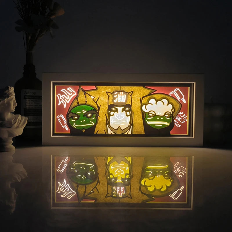Anime Series Color Paper-Cut Light Remote Control Color Atmosphere Party Decoration Night Light