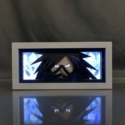 ZDD101-200 Drop Shipping Anime Led Night Light MDF Wood Frame Paper Cut Lightbox for Bedroom Decoration Animation Light Box