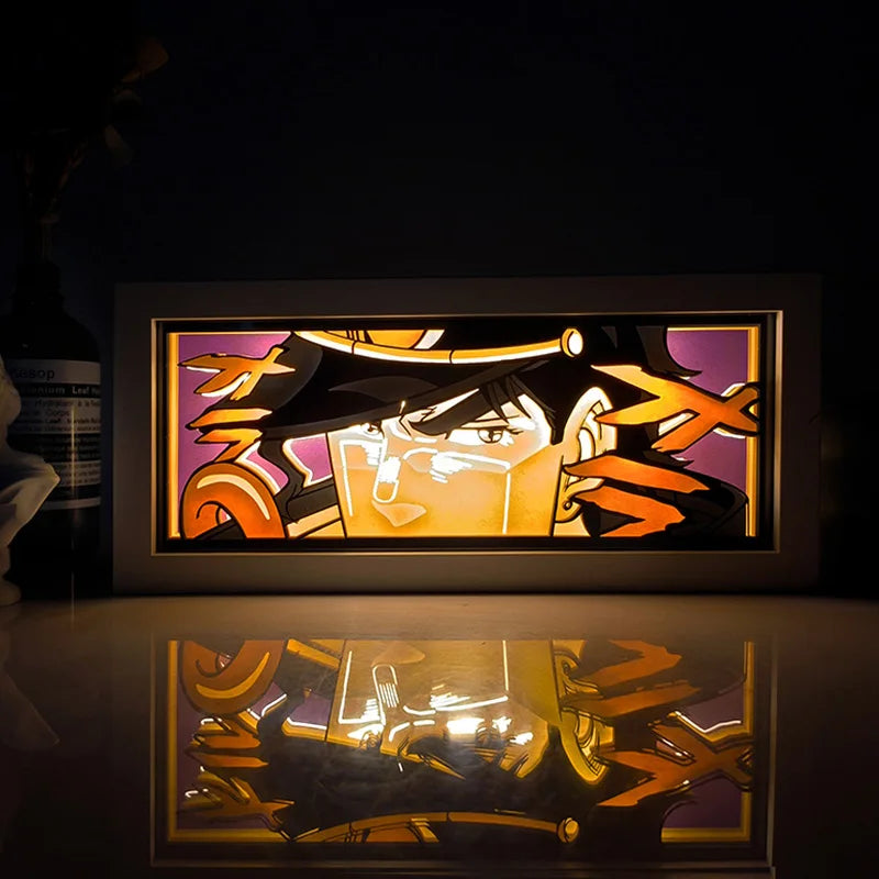 Anime Series Color Paper-Cut Light Remote Control Color Atmosphere Party Decoration Night Light