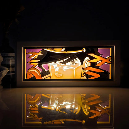 Anime Series Color Paper-Cut Light Remote Control Color Atmosphere Party Decoration Night Light
