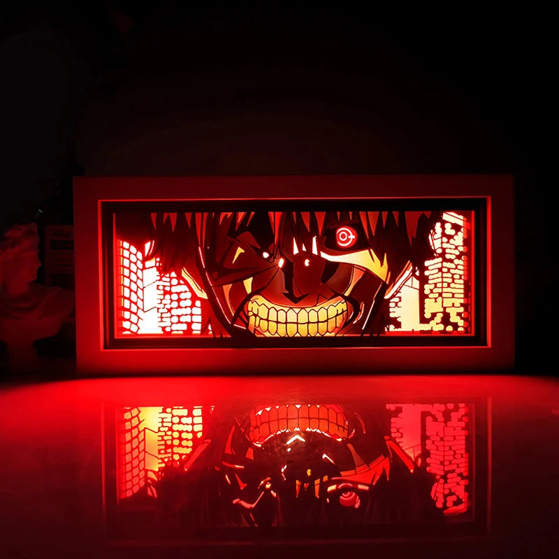 Anime Series Color Paper-Cut Light Remote Control Color Atmosphere Party Decoration Night Light