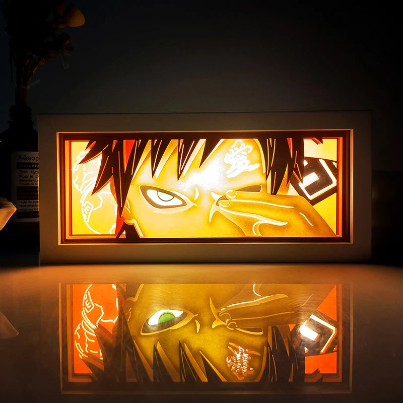 Anime Series Color Paper-Cut Light Remote Control Color Atmosphere Party Decoration Night Light