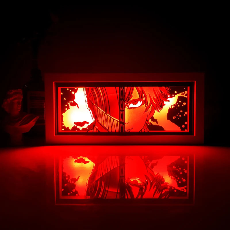 Anime Series Color Paper-Cut Light Remote Control Color Atmosphere Party Decoration Night Light