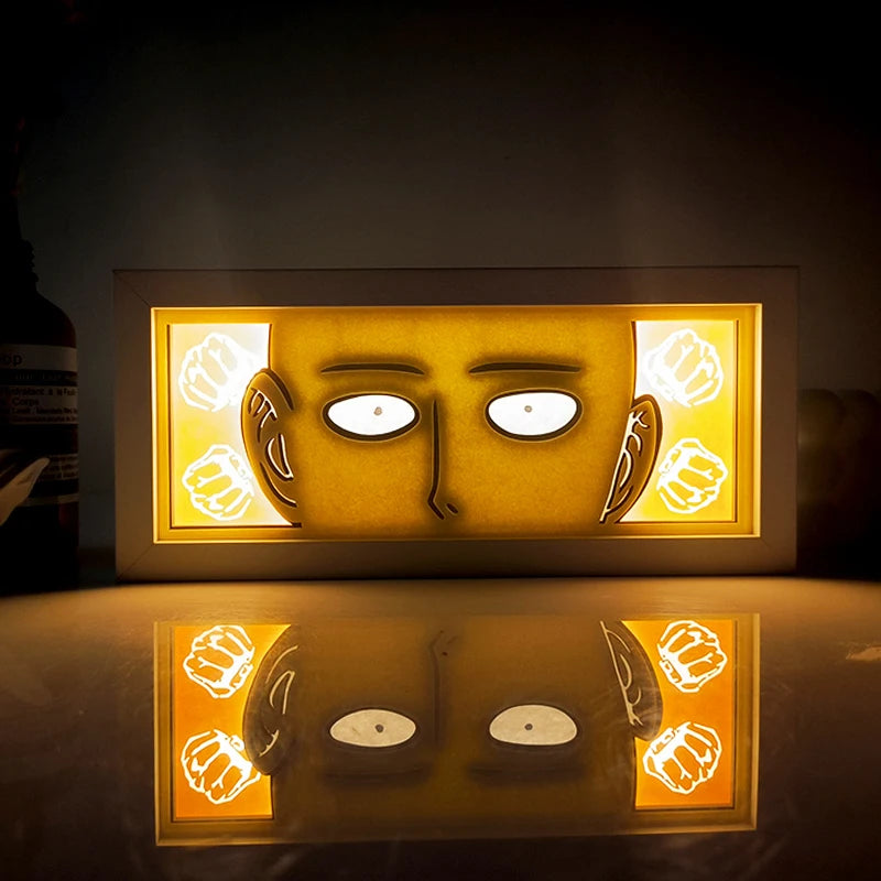 Anime Series Color Paper-Cut Light Remote Control Color Atmosphere Party Decoration Night Light