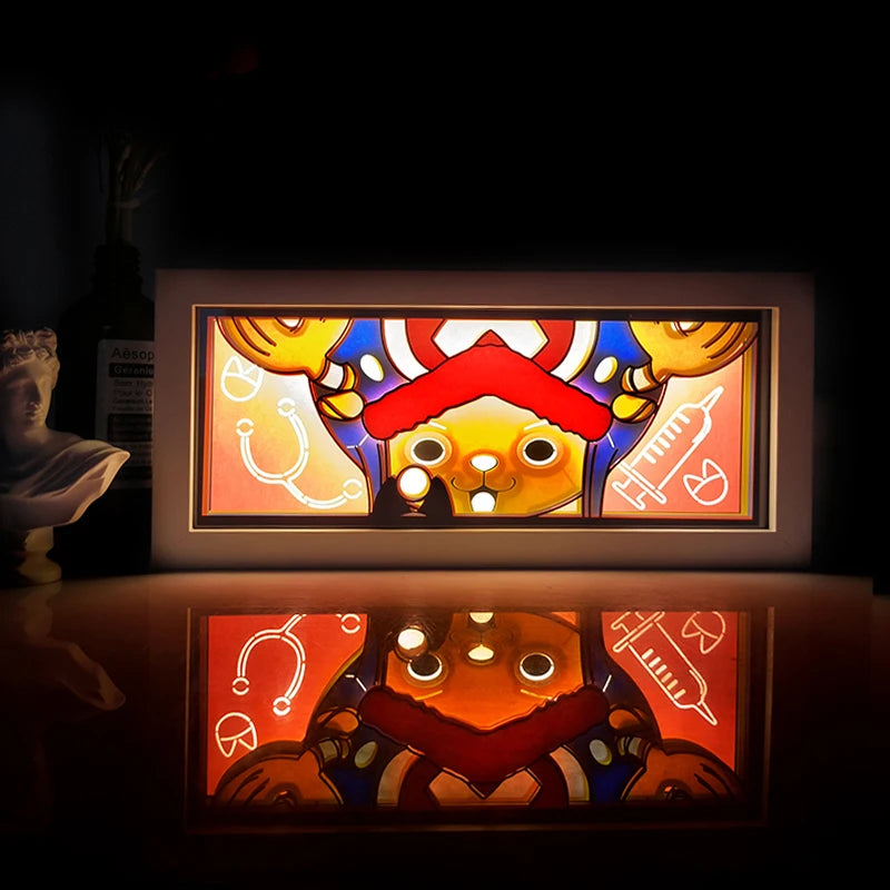 Anime Series Color Paper-Cut Light Remote Control Color Atmosphere Party Decoration Night Light