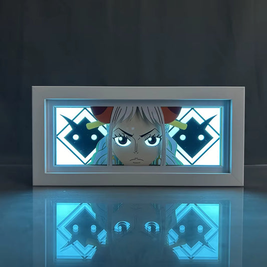 ZDD101-200 Drop Shipping Anime Led Night Light MDF Wood Frame Paper Cut Lightbox for Bedroom Decoration Animation Light Box