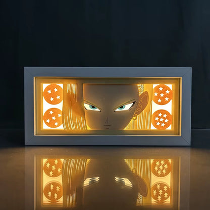 ZDD101-200 Drop Shipping Anime Led Night Light MDF Wood Frame Paper Cut Lightbox for Bedroom Decoration Animation Light Box
