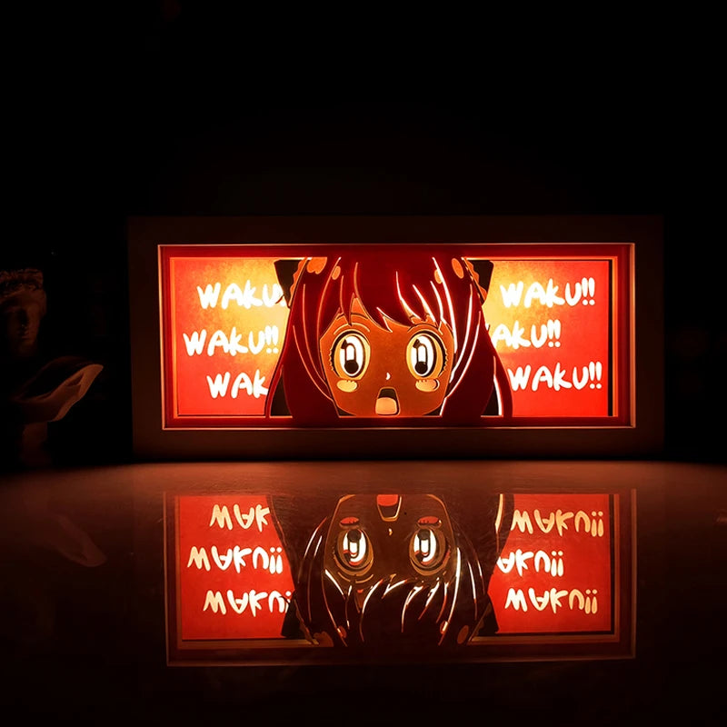 Anime Series Color Paper-Cut Light Remote Control Color Atmosphere Party Decoration Night Light