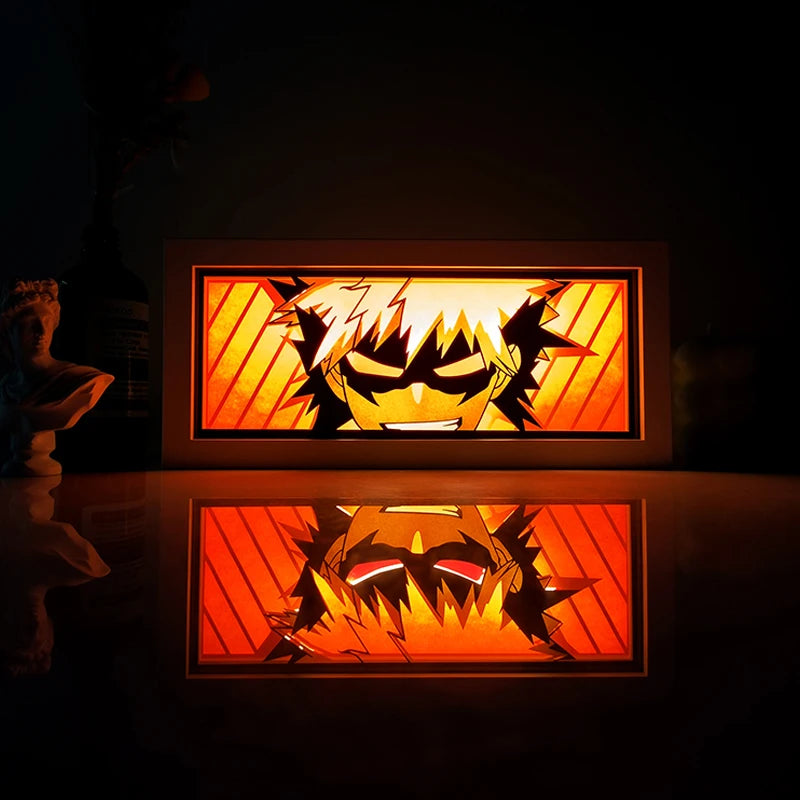 Anime Series Color Paper-Cut Light Remote Control Color Atmosphere Party Decoration Night Light