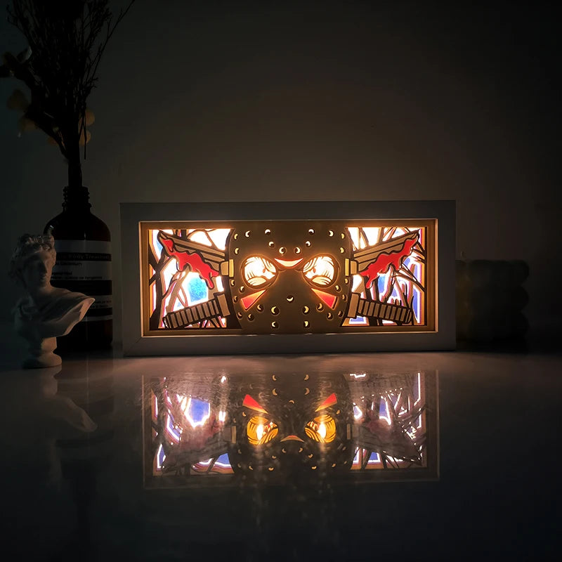 Anime Series Color Paper-Cut Light Remote Control Color Atmosphere Party Decoration Night Light