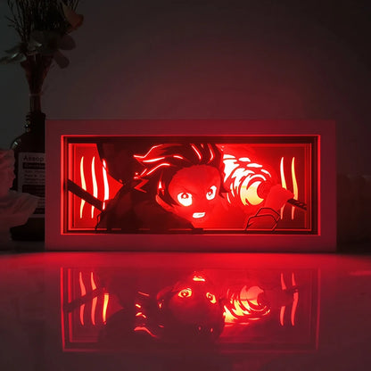 Anime Series Color Paper-Cut Light Remote Control Color Atmosphere Party Decoration Night Light