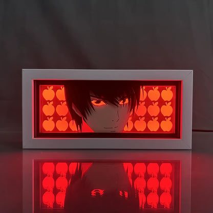 ZDD101-200 Drop Shipping Anime Led Night Light MDF Wood Frame Paper Cut Lightbox for Bedroom Decoration Animation Light Box