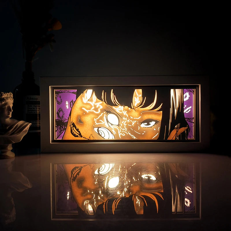 Anime Series Color Paper-Cut Light Remote Control Color Atmosphere Party Decoration Night Light