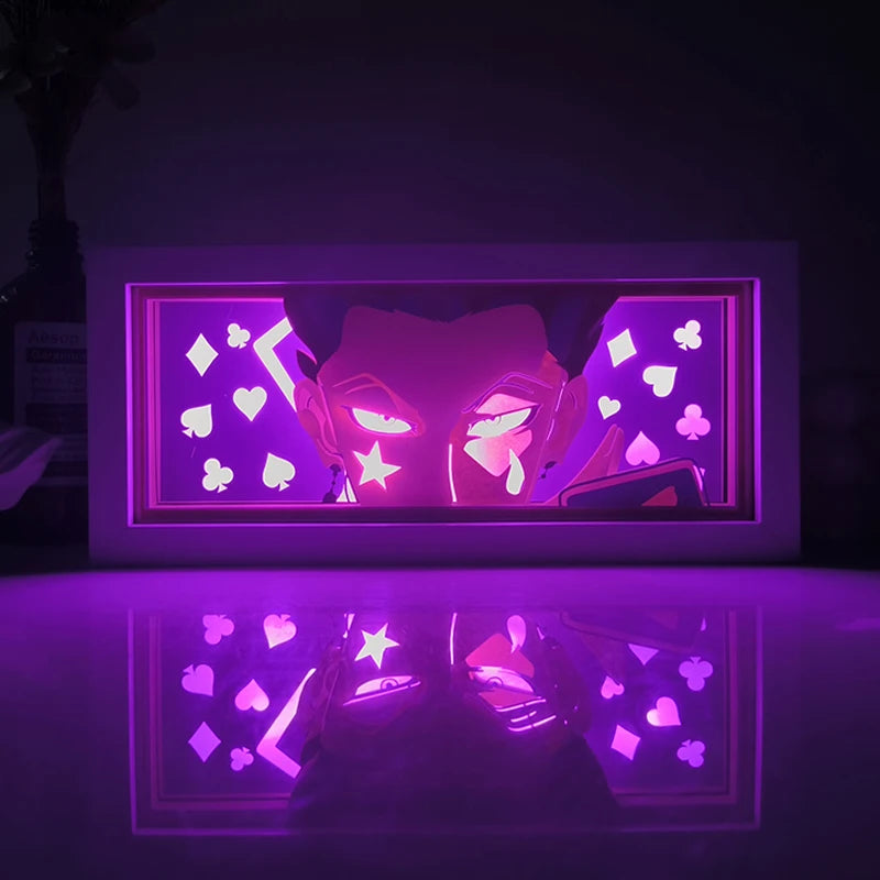 Anime Series Color Paper-Cut Light Remote Control Color Atmosphere Party Decoration Night Light