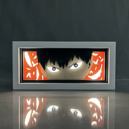 ZDD101-200 Drop Shipping Anime Led Night Light MDF Wood Frame Paper Cut Lightbox for Bedroom Decoration Animation Light Box