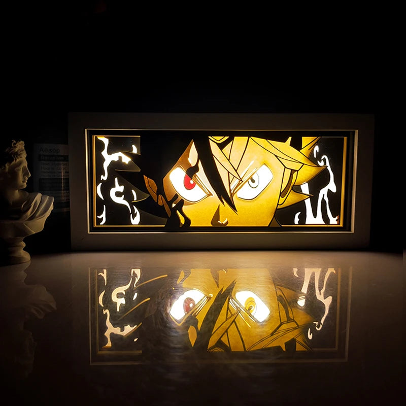 Anime Series Color Paper-Cut Light Remote Control Color Atmosphere Party Decoration Night Light