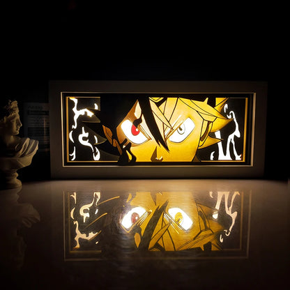 Anime Series Color Paper-Cut Light Remote Control Color Atmosphere Party Decoration Night Light