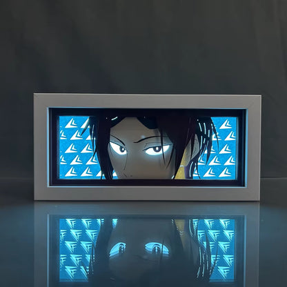 ZDD101-200 Drop Shipping Anime Led Night Light MDF Wood Frame Paper Cut Lightbox for Bedroom Decoration Animation Light Box