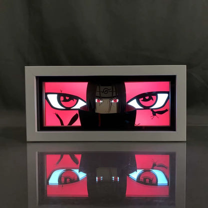 ZDD101-200 Drop Shipping Anime Led Night Light MDF Wood Frame Paper Cut Lightbox for Bedroom Decoration Animation Light Box