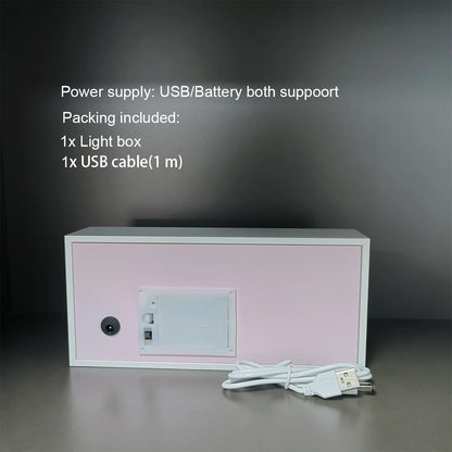 Anime Series Color Paper-Cut Light Remote Control Seven Color Change Party Room Cartoon Decoration Night Light